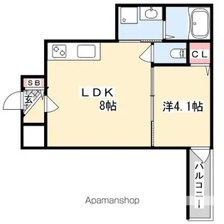 F ASECIA MIZAR【3階】の間取り