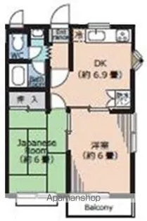 クロノス大泉学園【105号室】の間取り