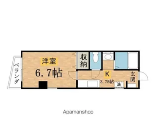 セラヴィ【201号室】の間取り