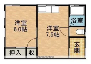 コーポヒロセⅡ【101号室】の間取り