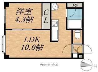 カサブランカ【2階】の間取り