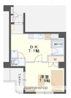 IN−TOWNER二日町【4階】の間取り