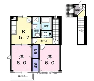 フォレスタ【2階】の間取り