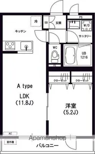 東京都墨田区吾妻橋1丁目【マンション】の間取り