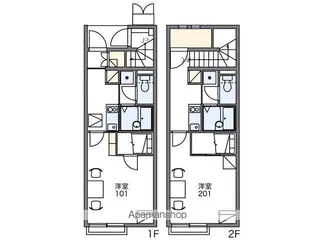 レオネクストヴィクトワール山手【1階】の間取り