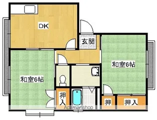 デムール ノアン【A202号室】の間取り