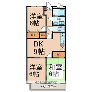 シモーヌヴィーユB棟【2階】の間取り