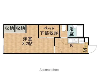 レオパレス彩【2階】の間取り