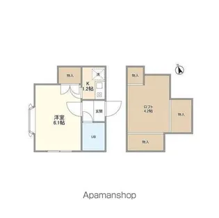 カーサ川口【2階】の間取り