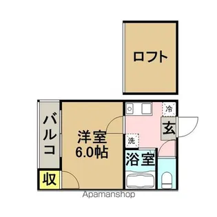 アデッソ井尻【201号室】の間取り