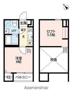 アレーゼ松戸【1階】の間取り