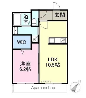 WEST CLIO【2階】の間取り
