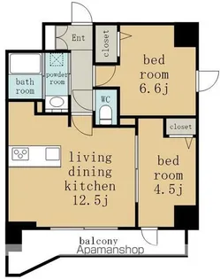 S-RESIDENCE高岳clarity【5階】の間取り