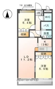 ベルウェイク【2階】の間取り