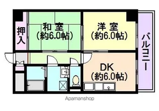 レジデンスミイチ【10階】の間取り