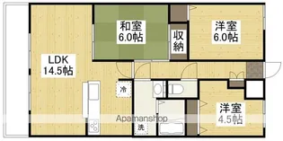 グランドール沖野上【802号室】の間取り