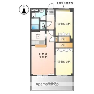 コンフォース ステージM【1階】の間取り