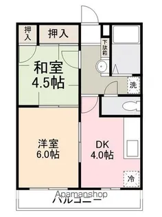 花の宮マンション805【8階】の間取り