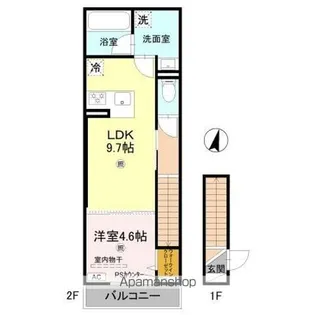 グレイスコート狐島【2階】の間取り