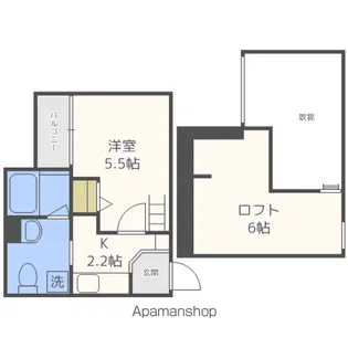アルナージ瓦宮(アルナージカワラノミヤ)【1階】の間取り