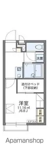 レオパレスミレット57【209号室】の間取り