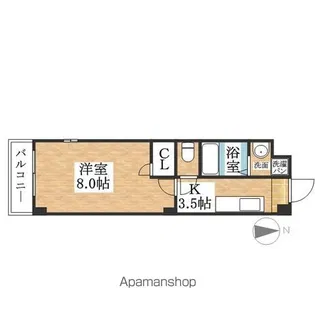 セレッソ瑞穂【3階】の間取り