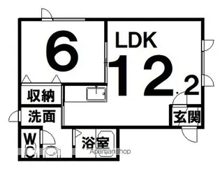 メゾンラポールⅡ【B-2号室】の間取り
