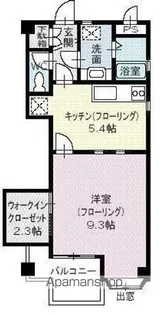 エクセレント宮脇【203号室】の間取り