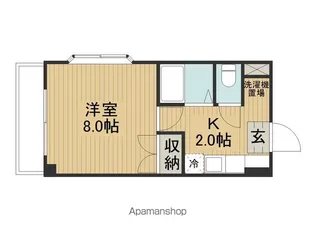 ブルースカイ【311号室】の間取り