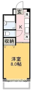 クレーデル高須【102号室】の間取り