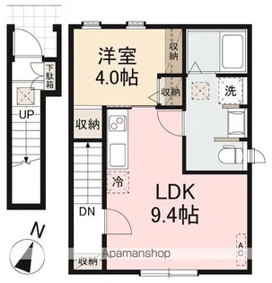 MAISON DE BONHEUR(メゾンドボヌール)【2階】の間取り