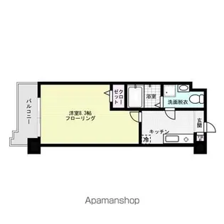 エンクレスト警固【9階】の間取り