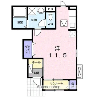 ジュネス アイ【1階】の間取り