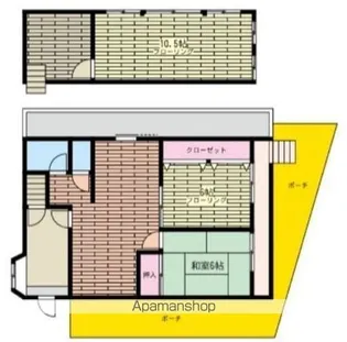 メゾンオオヤマ【1号室】の間取り