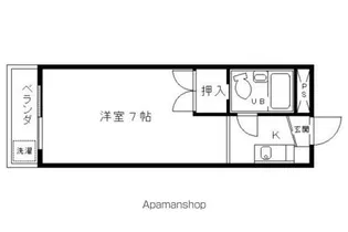 シラトンハイツ山口【502号室】の間取り