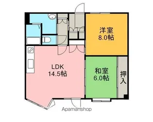 WAVE870【203号室】の間取り