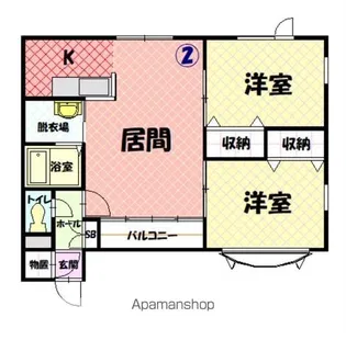 ワーハウス2001【1階】の間取り