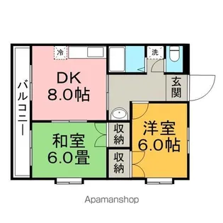 いずみハイツ太宰府【403号室】の間取り