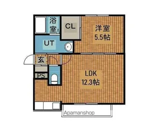 パッシブプレイス A棟【2階】の間取り