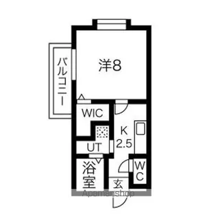 メゾンドはなぶさIII A棟【2階】の間取り