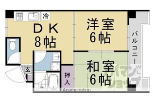 スペイシャス桂【206号室】の間取り