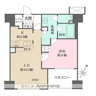 BELISTA横浜【8階】の間取り