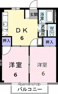 ウイングポートK【2階】の間取り