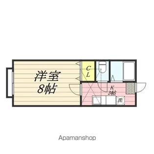 ホワイトキャッスル遠見塚12番館【1階】の間取り
