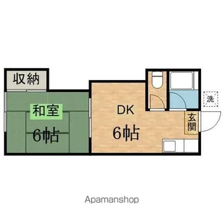 三葉ハイム【2階】の間取り