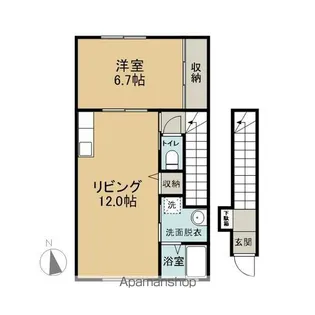 LE CYGNE KEYAKI【202号室】の間取り