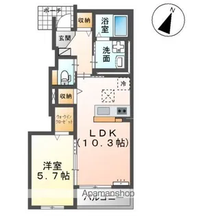 オルタンシア【1階】の間取り