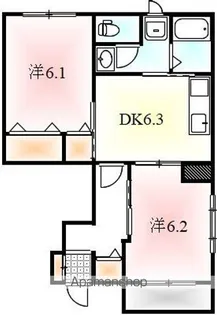 ペガサス弐番館【1階】の間取り