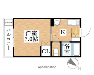AMENITY上小田井【4A号室】の間取り