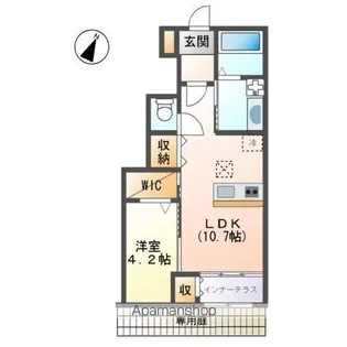 アードレークレセント【1階】の間取り